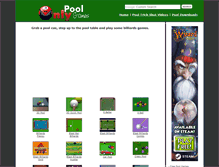 Tablet Screenshot of onlypoolgames.com